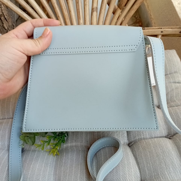 Miniso NWT Pastel Blue Sling Bag - Picture 5 of 8